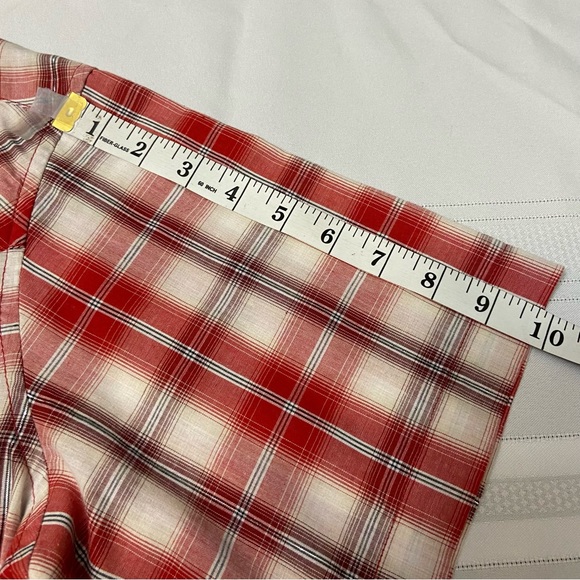 Wrangler Mens Western Pearl Snap Shirt - Red Plaid - No size see measurements - Picture 9 of 9